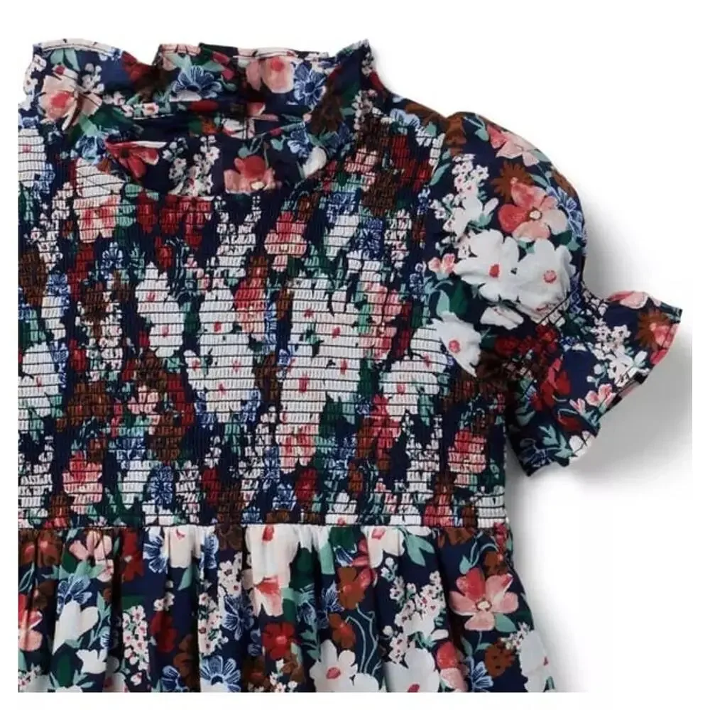 NWT❤️Janie and Jack The Hannah Floral Smocked Dress sz14